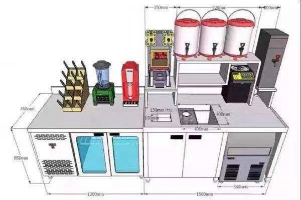 奶茶店器具操作