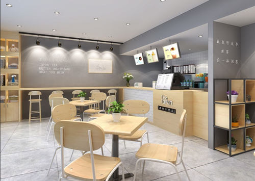 茶托邦大学城熙街店装修效果图